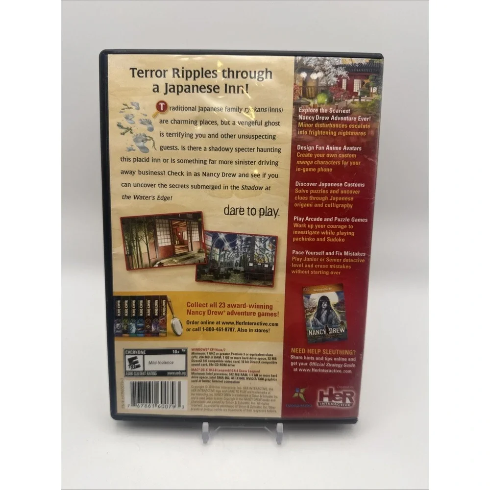 Her Interactive Nancy Drew: Shadow at the Water's Edge PC Mac Mystery CIB